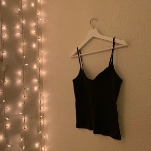 CHARLOTTE RUSSE Black Medium Tank Top